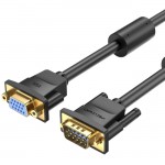 Кабель VGA 15M-15M F, 5.0м, чорний Vention Кабель VGA 15M-15M F, 5.0м, чорний Vention
