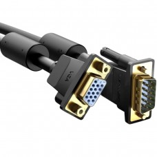 Кабель VGA 15M-15M F, 5.0м, чорний Vention