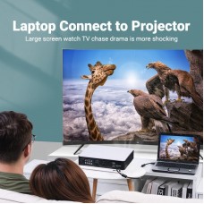 Кабель VGA 15M-15M, 10.0м, з ферритами, чорний Vention