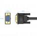 Кабель VGA 15M-15M, 2.0 м, з ферритами, чорний Vention