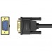 Кабель VGA 15M-15M, 20.0 м, з ферритами, чорний Vention