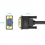 Кабель VGA 15M-15M, 20.0 м, з ферритами, чорний Vention Кабель VGA 15M-15M, 20.0 м, з ферритами, чорний Vention