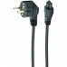 Кабель живлення 220В 0.5м, 3*0.75мм, CEE7/7-C5 Schuko Cablexpert VDE