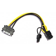 Кабель живлення для відеокарти  6/8-pin to SATA M, 0.2м
