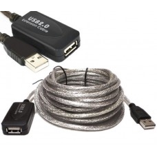 Кабель продовжувач USB 2.0 AM-AF, 5.0 м, активний OEM