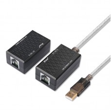Кабель продовжувач USB 2.0 AM-AF, 60.0м (USB по витій парі RJ 45) DT-5015 Dtech