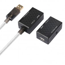Кабель продовжувач USB 2.0 AM-AF, 60.0м (USB по витій парі RJ 45) DT-5015 Dtech