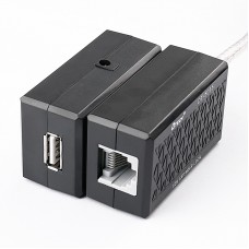 Кабель продовжувач USB 2.0 AM-AF, 60.0м (USB по витій парі RJ 45) DT-5015 Dtech