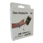 Кабель-браслет iPhone 5/5S/6/6+/iPad, рожевий RTL Кабель-браслет iPhone 5/5S/6/6+/iPad, рожевий RTL