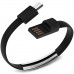 Кабель-браслет micro USB 2.0, чорний RTL