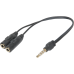 Перехідник Audio Jack TRRS M -> 2xF (Audio+MIC) Headset Jack Defender