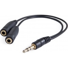 Перехідник Audio Jack TRS M -> 2xF (розгалужувач) Defender