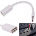 Перехідник Audio USB для iPod Shuffle Jack TRRS M -> USB AF, білий
