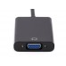 Перехідник HDMI M -> VGA F (з аудіо інтерфейсом), кабель 20см. OEM