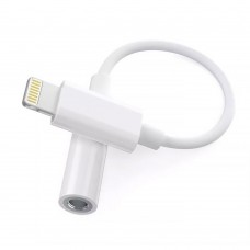 Перехідник Lightning  - 3.5мм 4pin (F) Audio DAC Chip 96kHz MFi,  0.1 м, білий Choetech