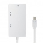 Перехідник mini DisplayPort M --> HDMI/VGA/DVI (24+5), FHD 1080p Перехідник mini DisplayPort M --> HDMI/VGA/DVI (24+5), FHD 1080p