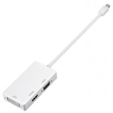 Перехідник mini DisplayPort M --> HDMI/VGA/DVI (24+5), FHD 1080p