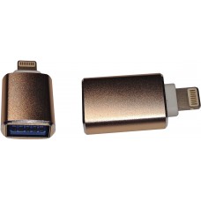 Перехідник OTG Lightning --> USB 3.0 AF Gold