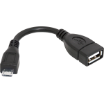 Перехідник OTG micro USB M --> USB AF, 8см Перехідник OTG micro USB M --> USB AF, 8см