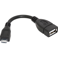 Перехідник OTG micro USB M --> USB AF, 8см Перехідник OTG micro USB M --> USB AF, 8см