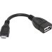 Перехідник OTG micro USB M --> USB AF, 8см