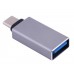 Перехідник Type-C --> USB 3.1 (OTG) OEM, сріблястий