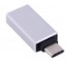 Перехідник Type-C --> USB 3.1 (OTG) OEM, сріблястий