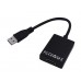 Перехідник USB 3.0 Type-A --> HDMI AF кабель 20см, чорний