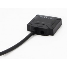 Перехідник USB 3.0 Type-A --> SATA III (F) 2.5"/3.5" 7+15pin з БЖ, чорний