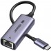 Перехідник USB 3.0 Type-C --> Ethernet RJ45 2.5Gb  CM648 Ugreen чорний