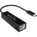 Перехідник USB 3.1 Type-C --> Ethernet RJ45 1000Mb 0,15 м, Choetech чорний