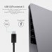 Перехідник USB 3.1 Type-C --> Ethernet RJ45 1000Mb 0,15 м, Choetech чорний