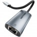 Перехідник USB 3.1 Type-C --> Ethernet RJ45 1000Mb чорний Aluminum Alloy Type Vention