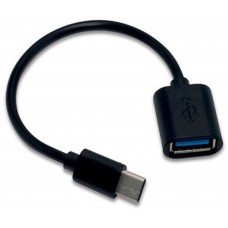 Перехідник USB 3.1 Type-C --> USB 3.0 (OTG) 0.2м. чорний OEM