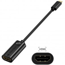Перехідник USB 3.1 Type-C M - HDMI F, 0,15m 4K 60Hz Choetech чорний