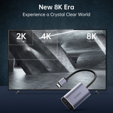 Перехідник USB 3.1 Type-C M - HDMI F, 0,15m 8K 60Hz Choetech чорний