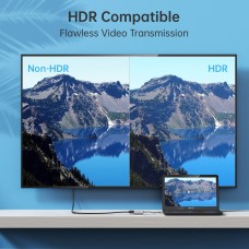 Перехідник USB 3.1 Type-C M - HDMI F, 0,15m 8K 60Hz Choetech чорний