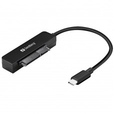 Перехідник USB 3.1 Type-С --> SATA III (F),  Gen.2 Sandberg чорний