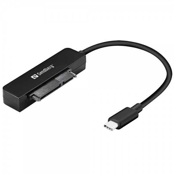 Перехідник USB 3.1 Type-С --> SATA III (F),  Gen.2 Sandberg чорний
