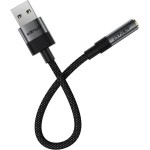 Перехідник USB-A --> 3.5 mm 15cm audio converter J13 Acefast black Перехідник USB-A --> 3.5 mm 15cm audio converter J13 Acefast black