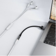 Перехідник USB-A --> 3.5 mm 15cm audio converter J13 Acefast black