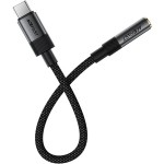 Перехідник USB-C --> 3.5 mm 15cm audio converter J12 Acefast black Перехідник USB-C --> 3.5 mm 15cm audio converter J12 Acefast black
