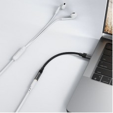 Перехідник USB-C --> 3.5 mm 15cm audio converter J12 Acefast black