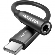Перехідник USB-C --> аудіо Jack 3.5мм, Aluminum Alloy, чорний Vention Перехідник USB-C --> аудіо Jack 3.5мм, Aluminum Alloy, чорний Vention