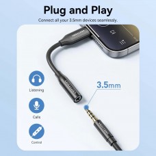 Перехідник USB-C --> аудіо Jack 3.5мм, Aluminum Alloy, чорний Vention Перехідник USB-C --> аудіо Jack 3.5мм, Aluminum Alloy, чорний Vention