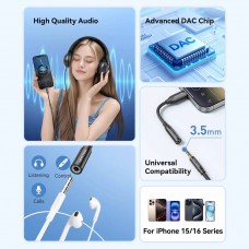 Перехідник USB-C --> аудіо Jack 3.5мм, Aluminum Alloy, чорний Vention Перехідник USB-C --> аудіо Jack 3.5мм, Aluminum Alloy, чорний Vention