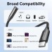 Перехідник USB-C --> аудіо Jack 3.5мм, Aluminum Alloy, чорний Vention