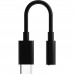Перехідник USB-C --> аудіо Jack 3.5мм, чорний Defender