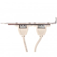Планка на задню панель ПК, PinHeader -> USB 2.0, 2 порти, 0.25м Планка на задню панель ПК, PinHeader -> USB 2.0, 2 порти, 0.25м