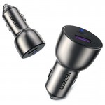 Автозарядка 2xUSB 36W (USB-C+USB-A) QC 3.0+ Косм. Сіра (CD213) UGREEN Автозарядка 2xUSB 36W (USB-C+USB-A) QC 3.0+ Косм. Сіра (CD213) UGREEN